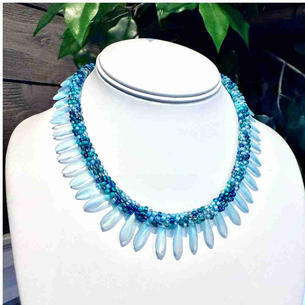 Kumihimo Necklace with Daggers Class - Island Cove Beads & Gallery