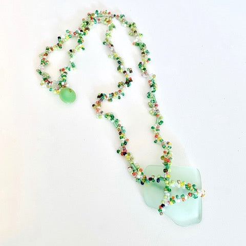 Free Form Sea Glass Necklace Class