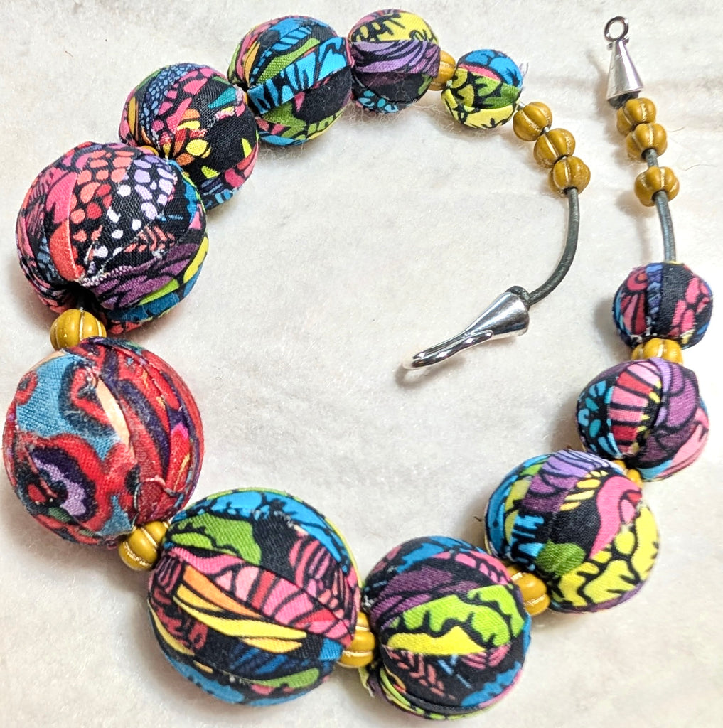 How to Make Fabric Covered Beads Class