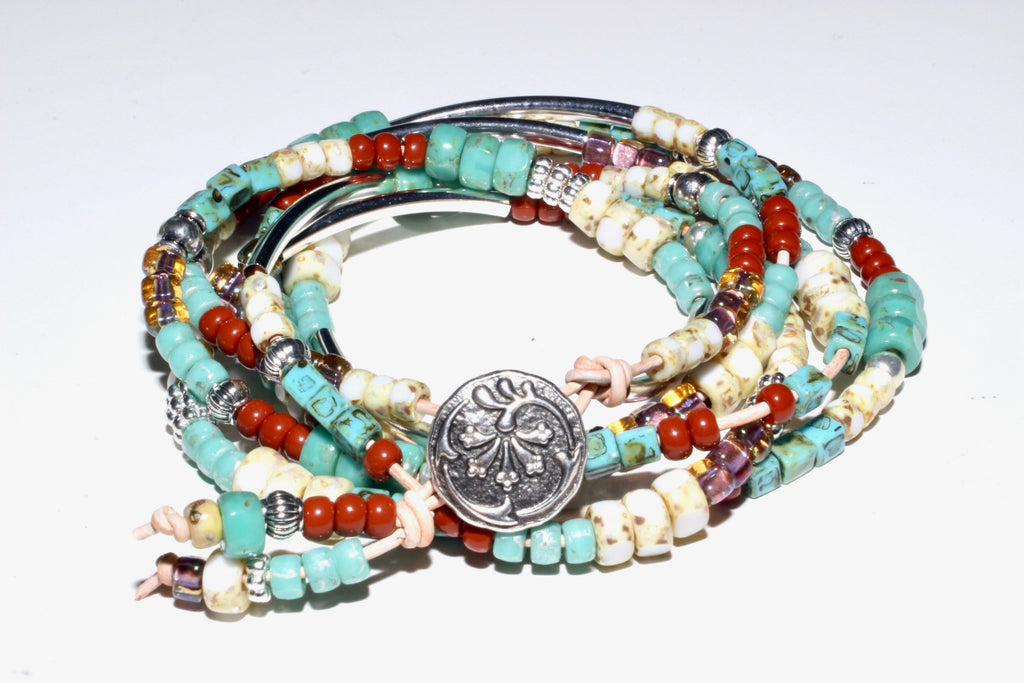 Boho Leather Wrap Bracelet or Necklace Class
