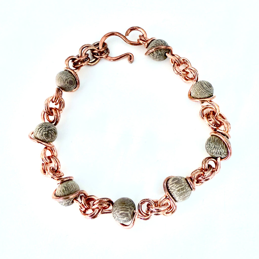 Beginner Wire Wrapped Bead Link Bracelet Class
