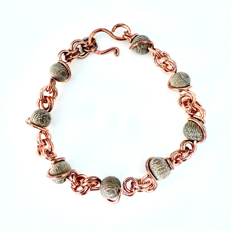 Beginner Wire Wrapped Bead Link Bracelet Class
