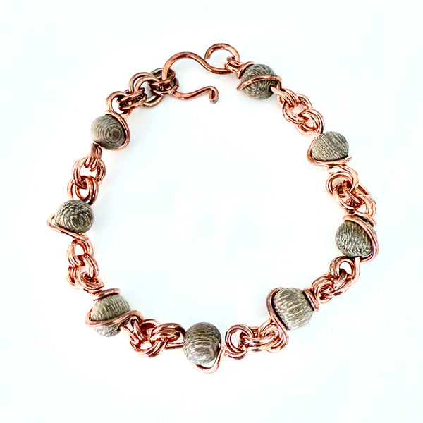 Beginner Wire Wrapped Bead Link Bracelet Class