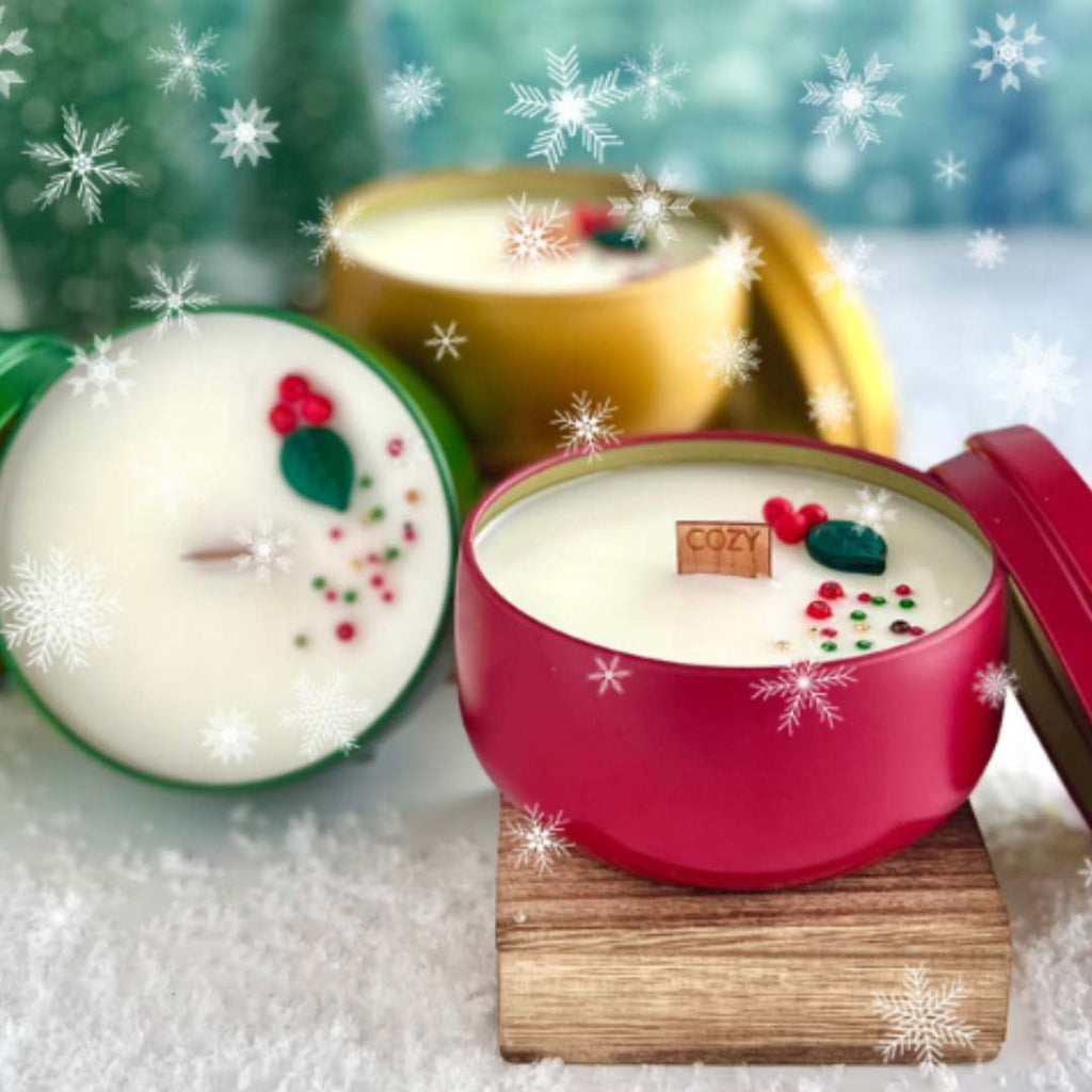 winter candle pouring party fragrances