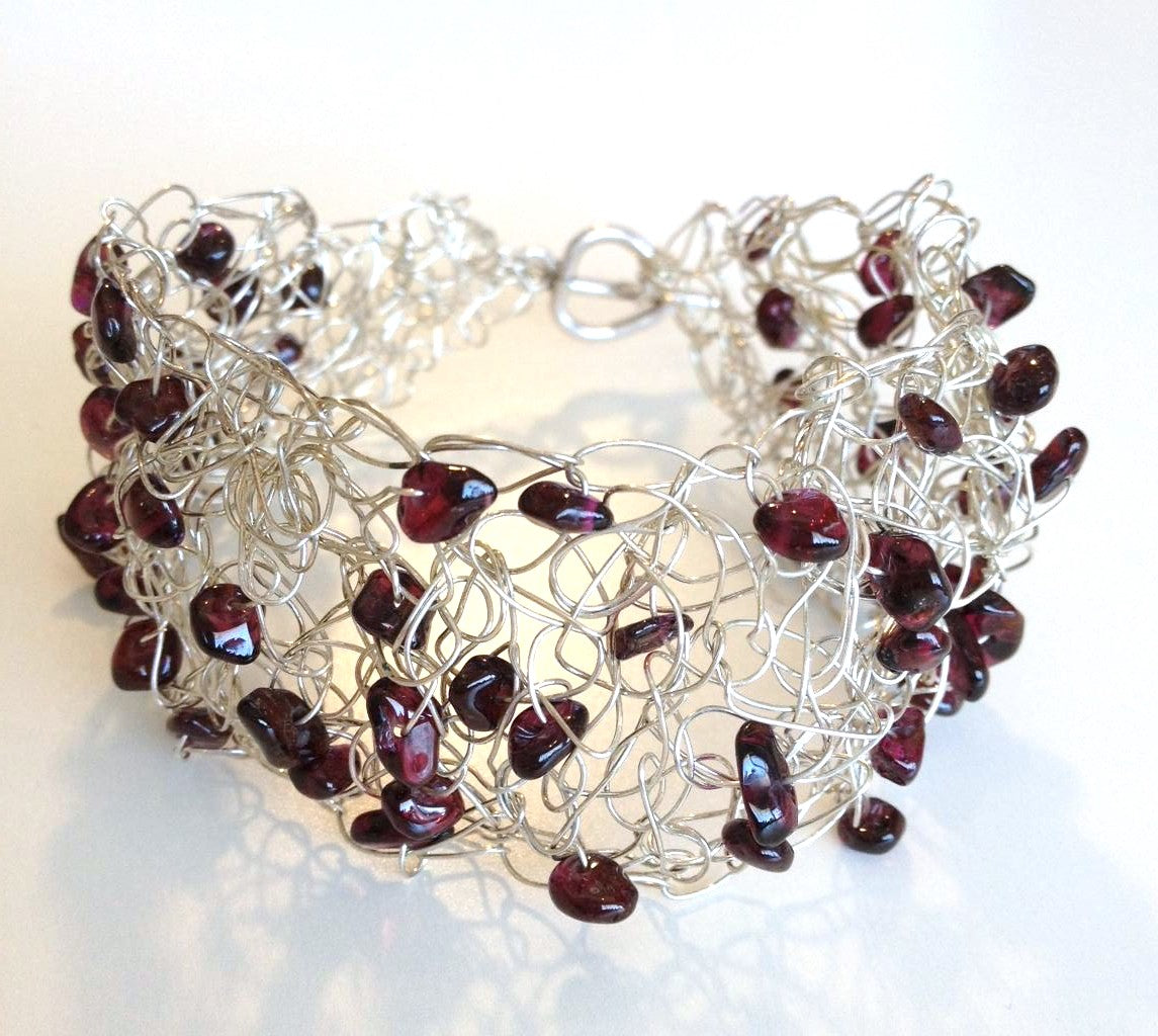 Wire Crochet Cuff Bracelet Class - Island Cove Beads & Gallery