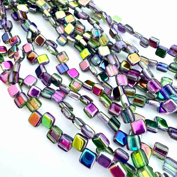 CzechMates tile beads – Crystal Vitrail