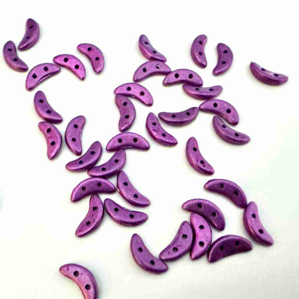 Crescent Beads - Metallic Spring Crocus