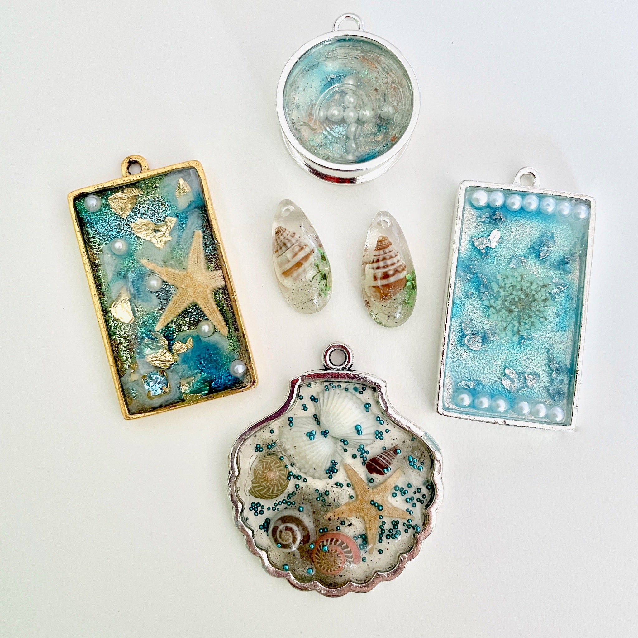 Shopping online for the latest Jewelry Made by Me Resin Craft Mini Kit  Seaside Pendant 956
