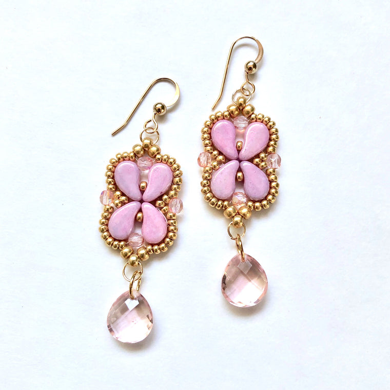 Arabesque Earrings Kit - Pink Ice