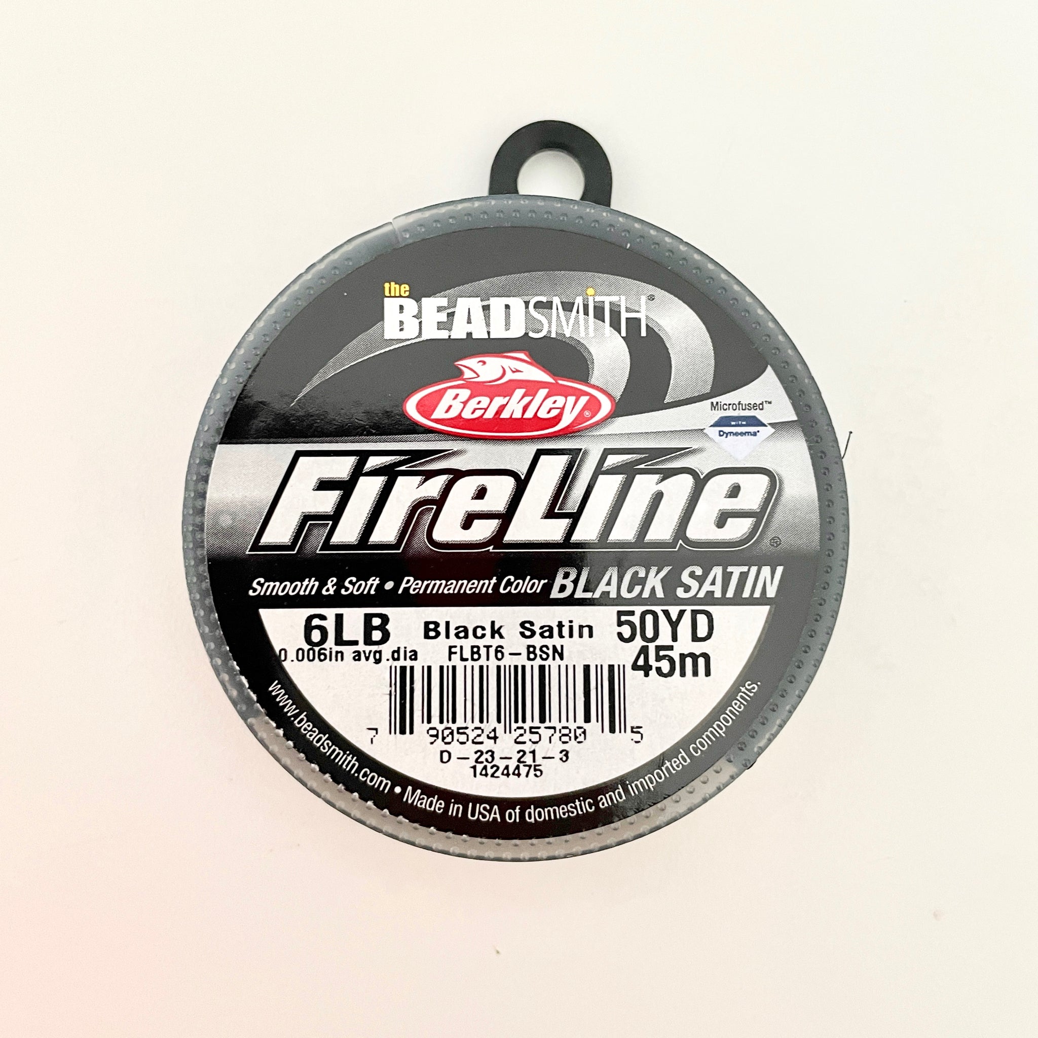 Fireline Beading Thread - Black Satin - Island Cove Beads & Gallery