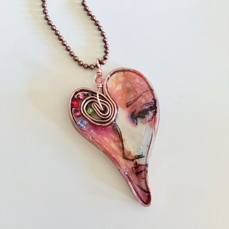 Hearts A Flutter Resin Pendant Workshop