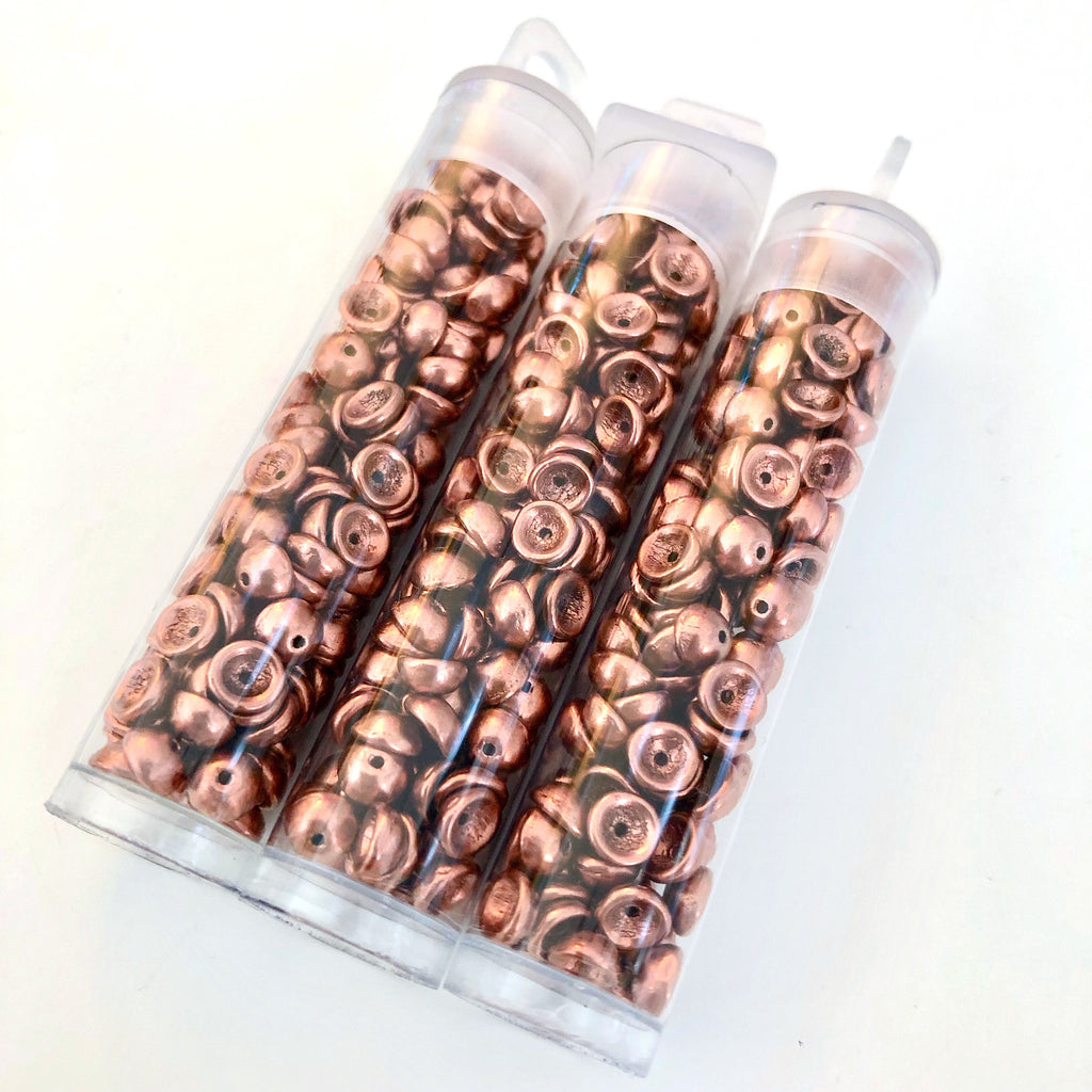 Teacup Beads - Matte Metallic Bronze Copper