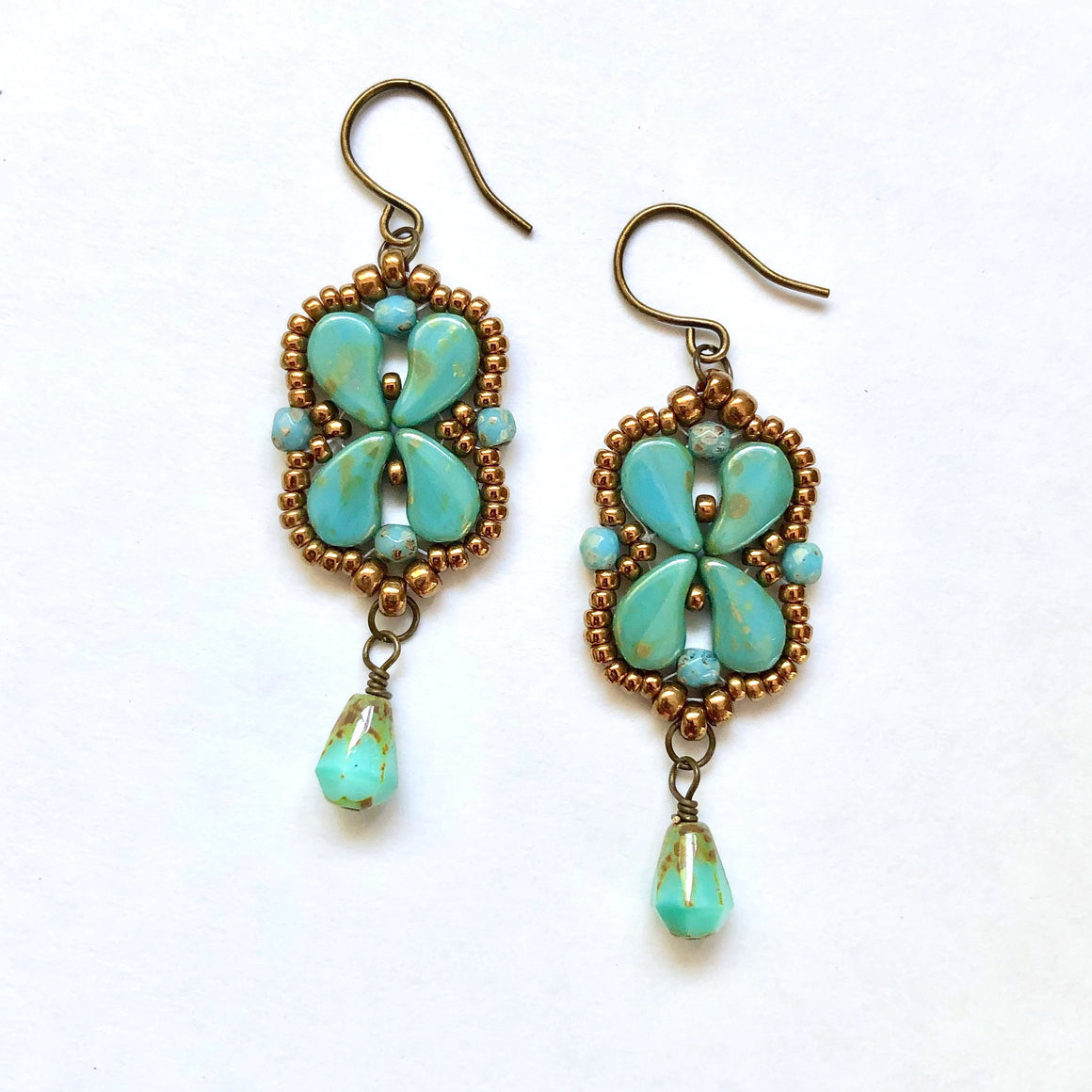 Arabesque Earrings Kit - Turquoise Vintage
