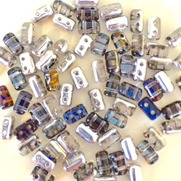Rulla beads - Crystal Heliotrope