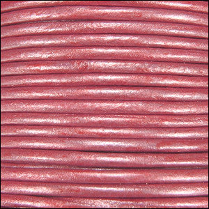 leather cord 1.5mm pink metallic