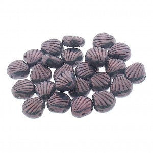 Shelly Shell Beads - Chalk Lumi Purple