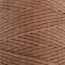 Flat waxed cord - Light Brown